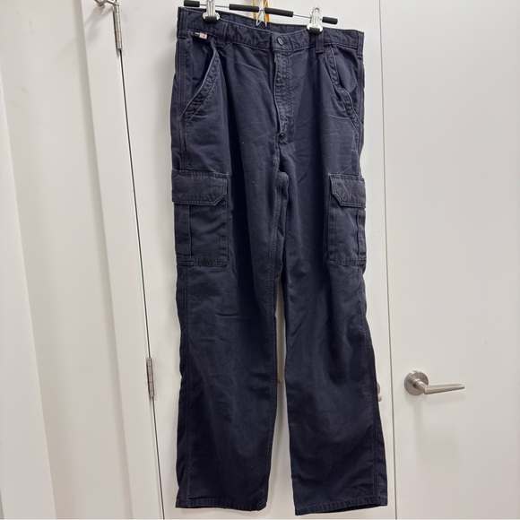 Carhartt Men's Black Cargo working Pants 36X34 - Picture 3 of 7